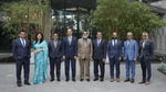 UCL Leadership team, team standing picture of team having 9 members