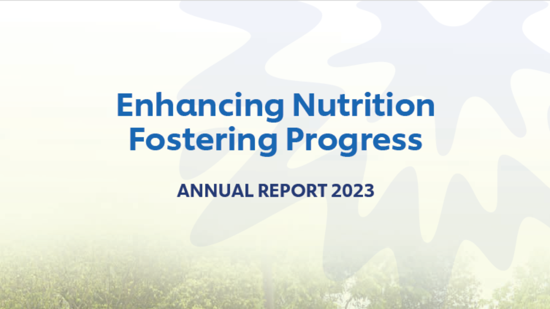 Cover picture of the Annual Report 2023