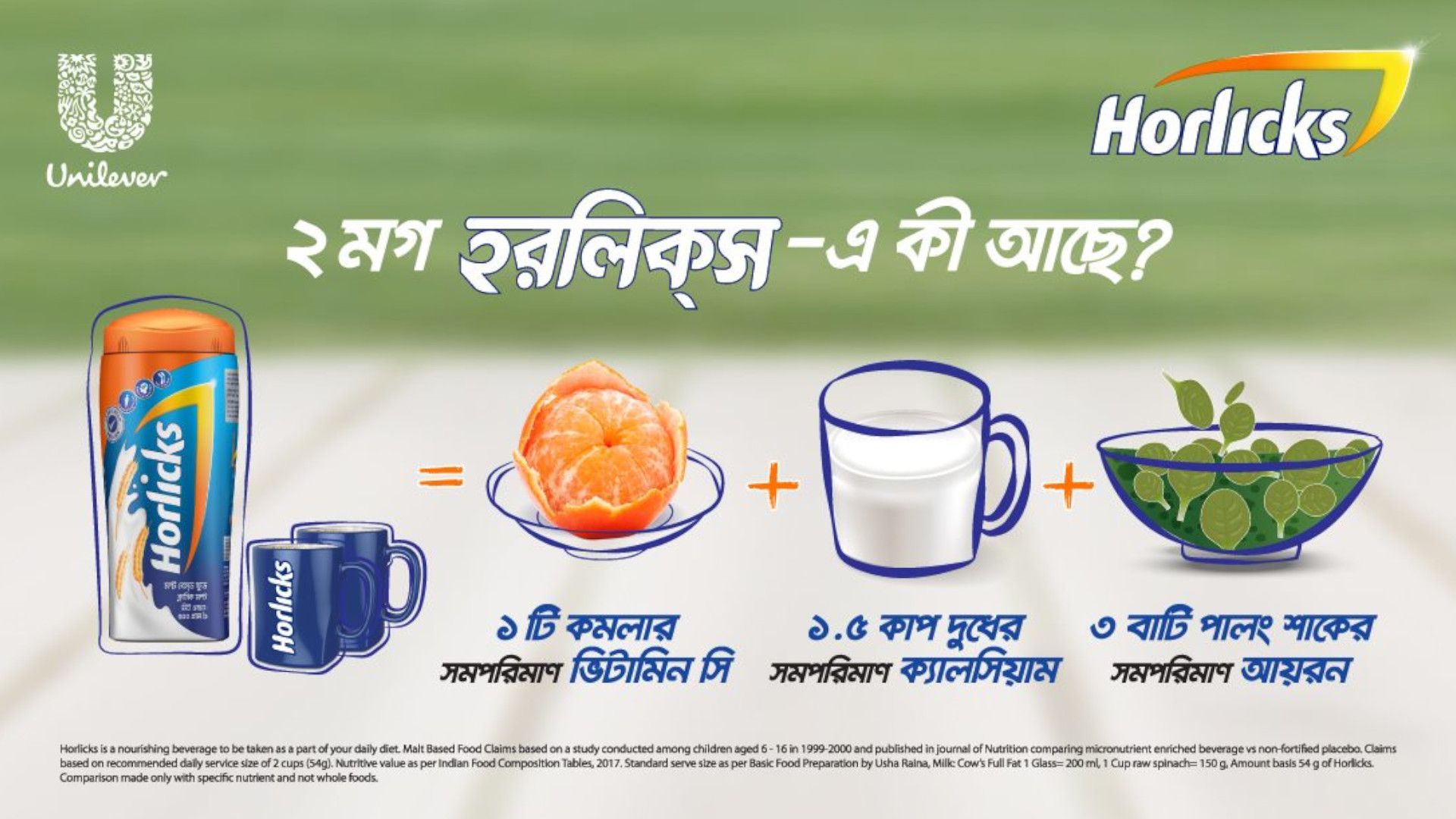 Horlicks brand banner